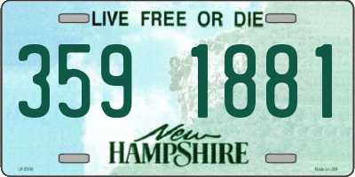 NH license plate 3591881
