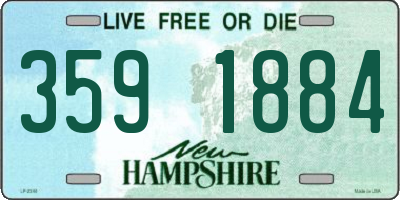 NH license plate 3591884