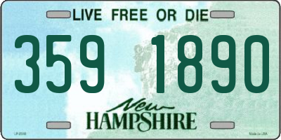 NH license plate 3591890