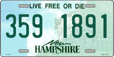 NH license plate 3591891