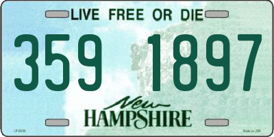 NH license plate 3591897