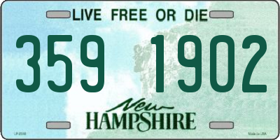 NH license plate 3591902