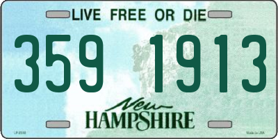 NH license plate 3591913