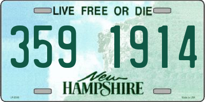 NH license plate 3591914