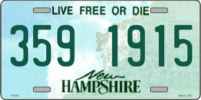 NH license plate 3591915