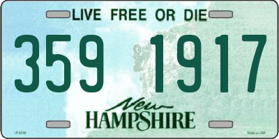 NH license plate 3591917