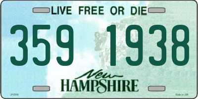 NH license plate 3591938