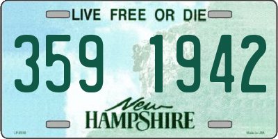 NH license plate 3591942