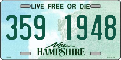 NH license plate 3591948