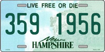 NH license plate 3591956
