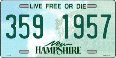 NH license plate 3591957