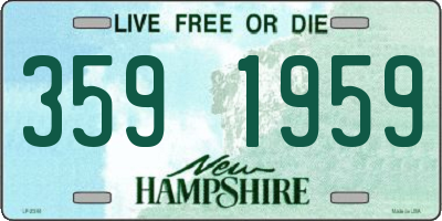 NH license plate 3591959