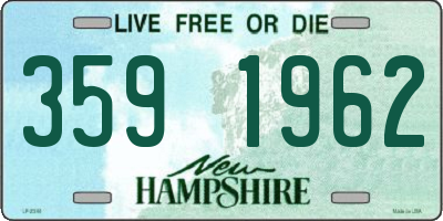 NH license plate 3591962