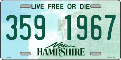 NH license plate 3591967