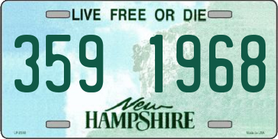 NH license plate 3591968