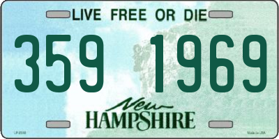 NH license plate 3591969