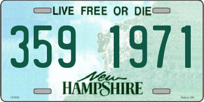 NH license plate 3591971