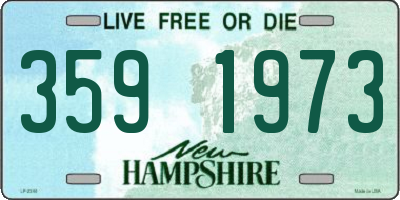 NH license plate 3591973