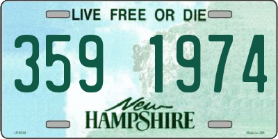 NH license plate 3591974