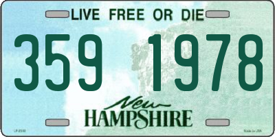 NH license plate 3591978