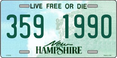 NH license plate 3591990