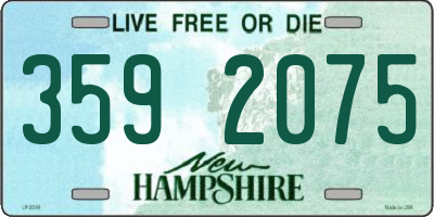 NH license plate 3592075