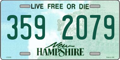 NH license plate 3592079