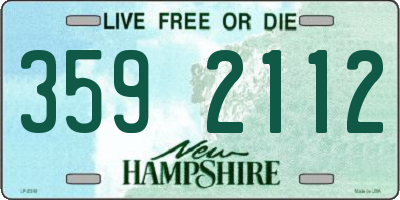 NH license plate 3592112
