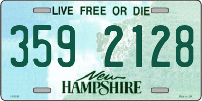 NH license plate 3592128