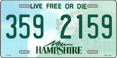 NH license plate 3592159