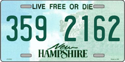 NH license plate 3592162