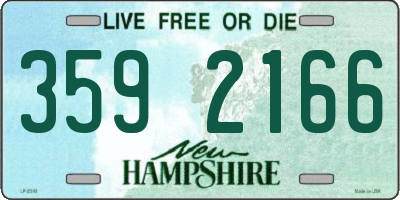 NH license plate 3592166