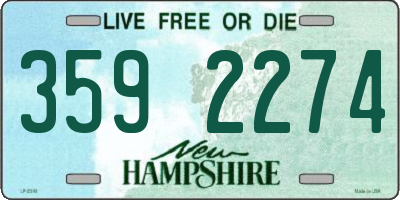NH license plate 3592274