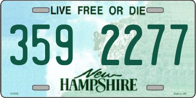 NH license plate 3592277