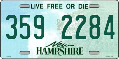 NH license plate 3592284