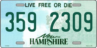 NH license plate 3592309