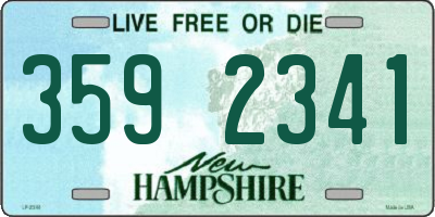 NH license plate 3592341