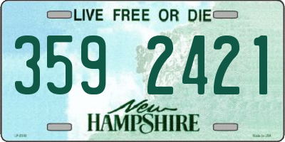 NH license plate 3592421