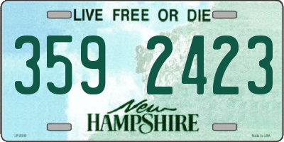 NH license plate 3592423