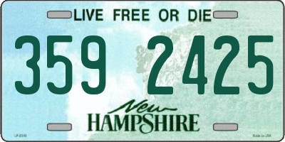 NH license plate 3592425