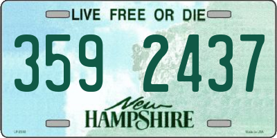 NH license plate 3592437