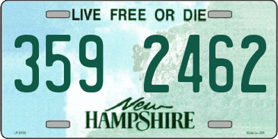 NH license plate 3592462