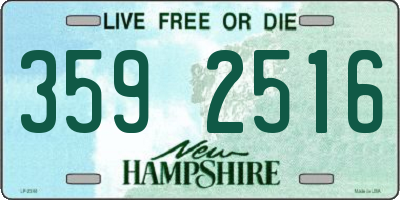 NH license plate 3592516