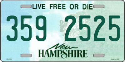 NH license plate 3592525