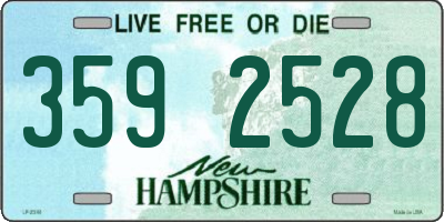 NH license plate 3592528