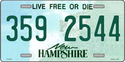 NH license plate 3592544