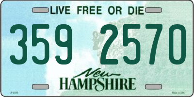 NH license plate 3592570