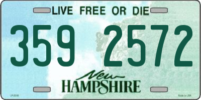 NH license plate 3592572