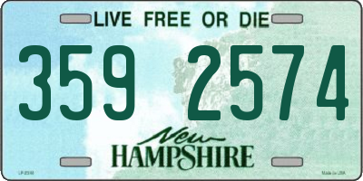 NH license plate 3592574
