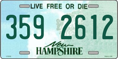 NH license plate 3592612